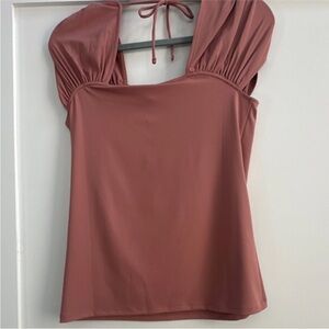 Elegant Mauve Sleeveless Blouse